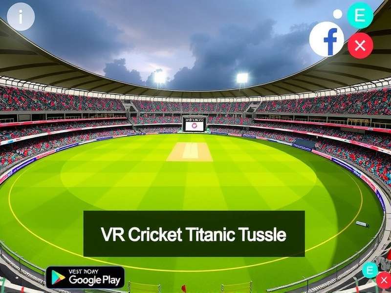 VR Cricket Titanic Tussle - Eden Gardens Eden Gardens stadium recreation in VR Cricket Titanic Tussle