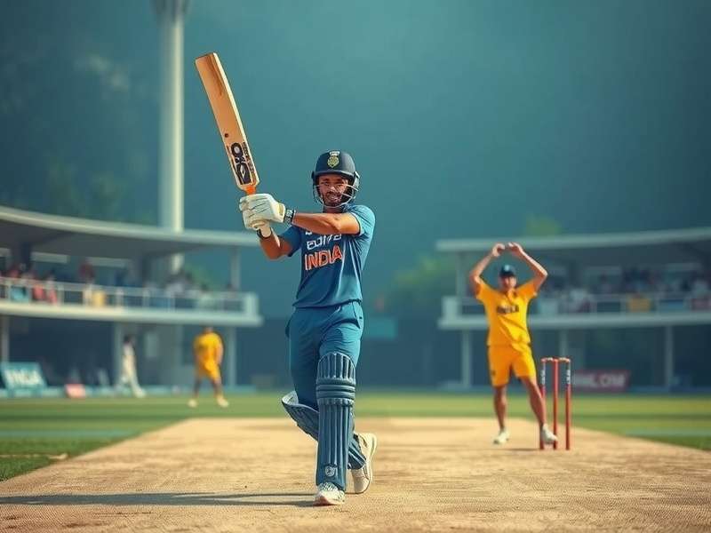VR Cricket Titanic Tussle Batting Guide Indian player demonstrating batting technique in VR Cricket Titanic Tussle